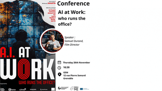 Conference : "IA at work - Who Runs the Office?” a talk by Samuel Durand GEM PGE 2020